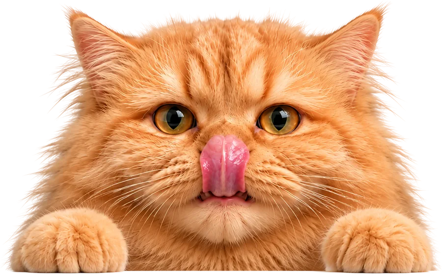 Cat that smiles more as you fill in the waitlist form